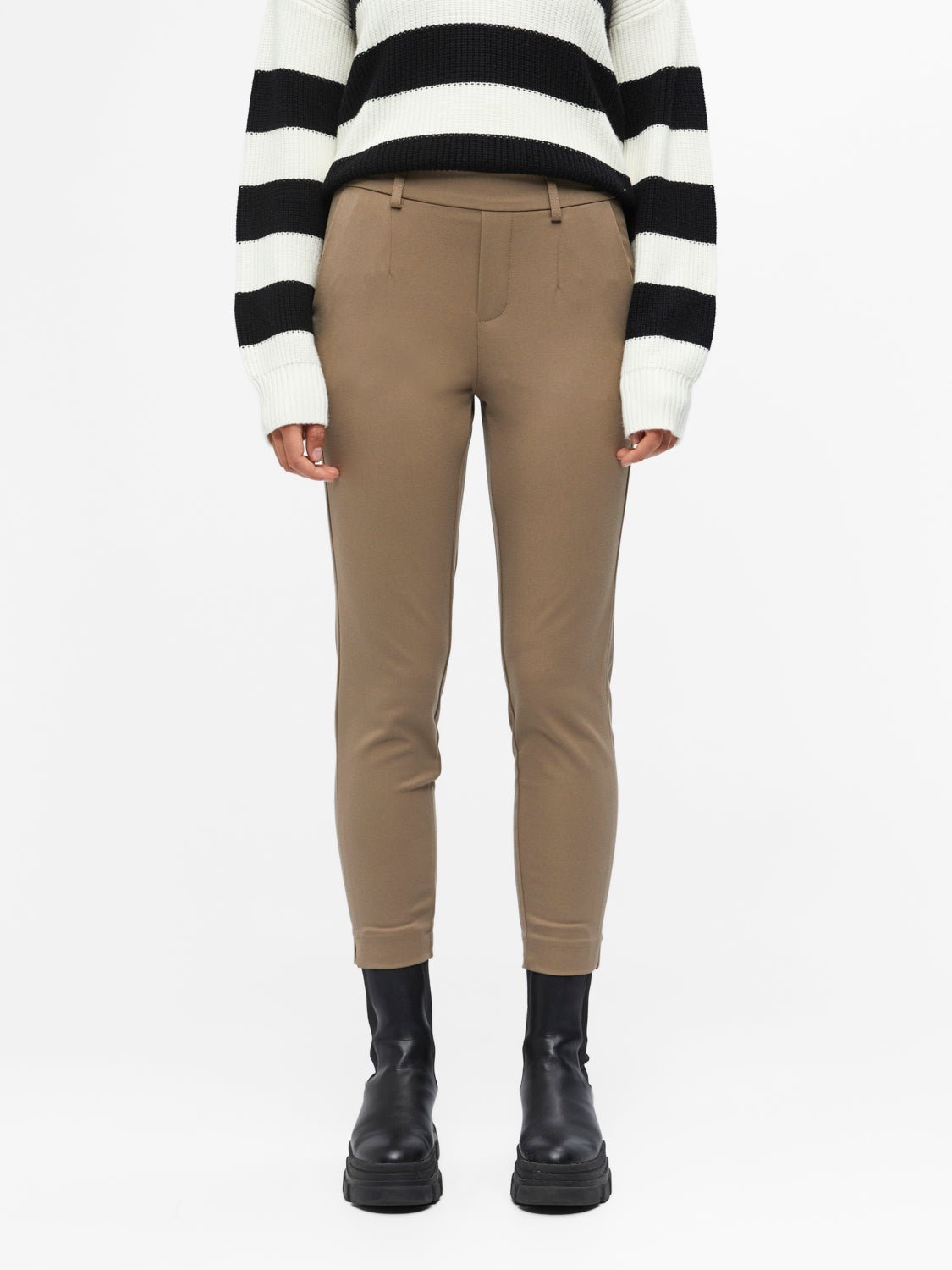 OBJLISA Pants - Fossil - VERO MODA & VILA Bergvik